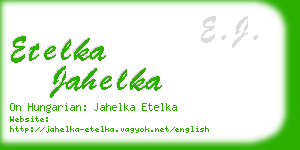 etelka jahelka business card
